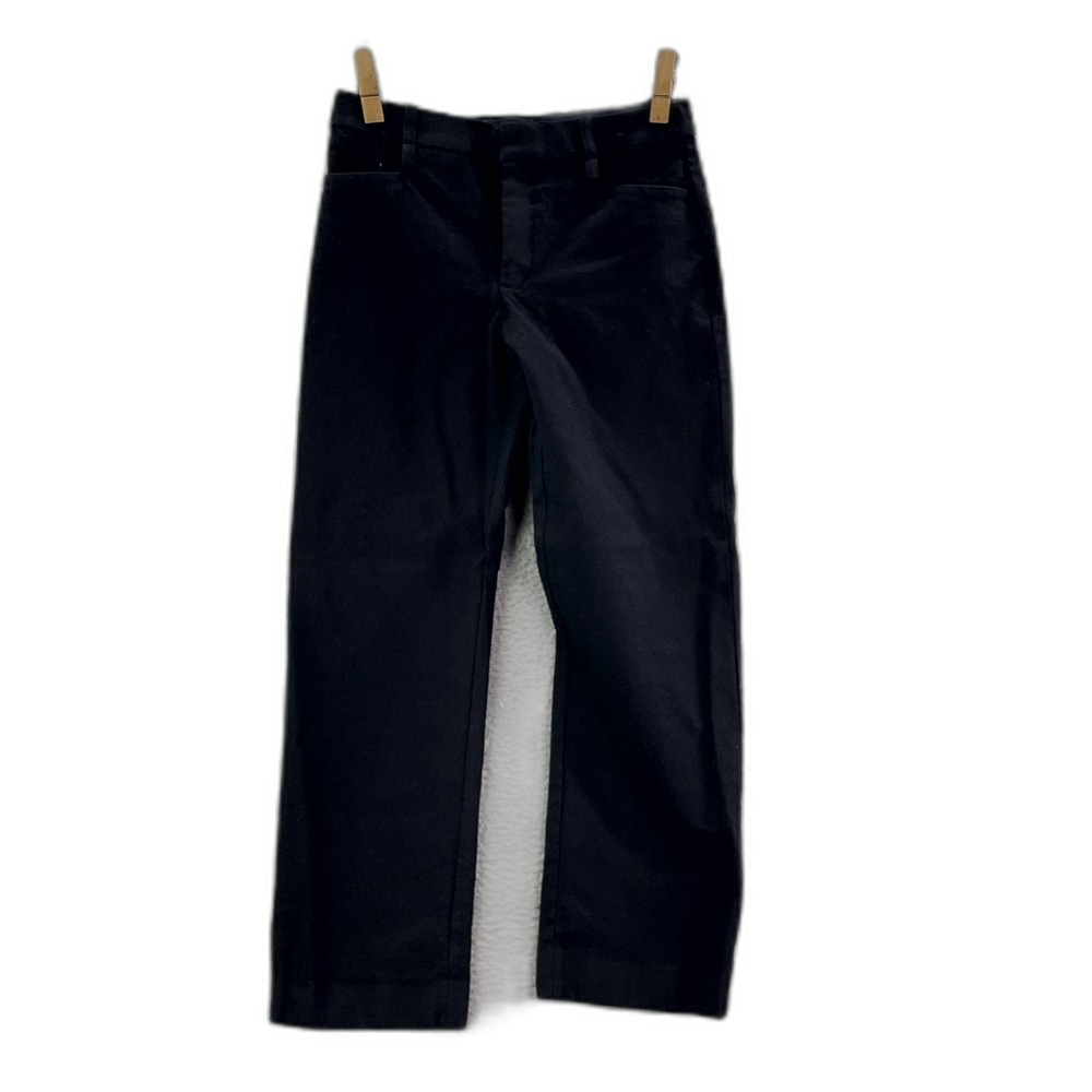 Banana Republic Wool Dress Pants Womens 2 Black Liend Academia Career Office